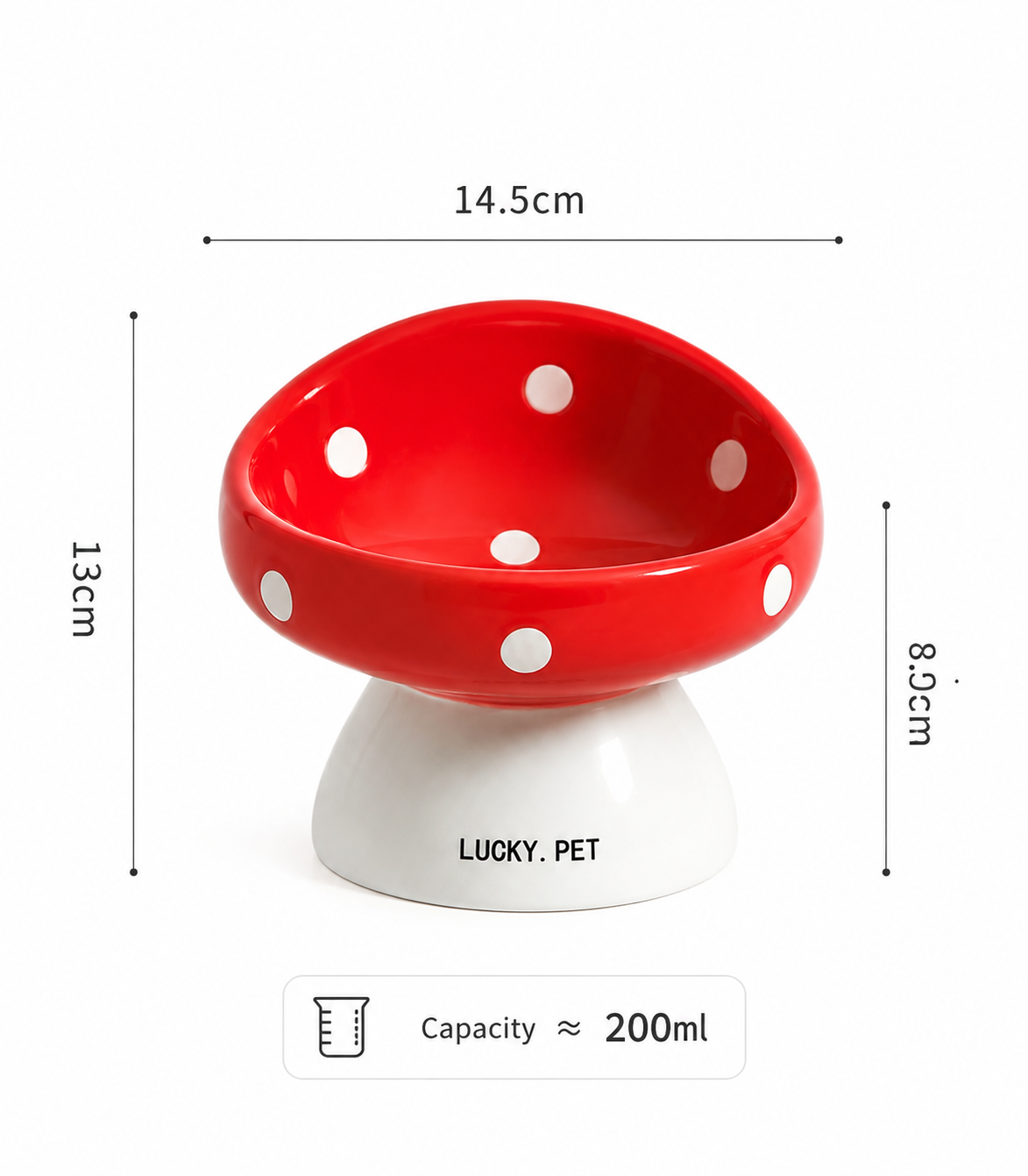 LuckyPet Mushroom Bowl