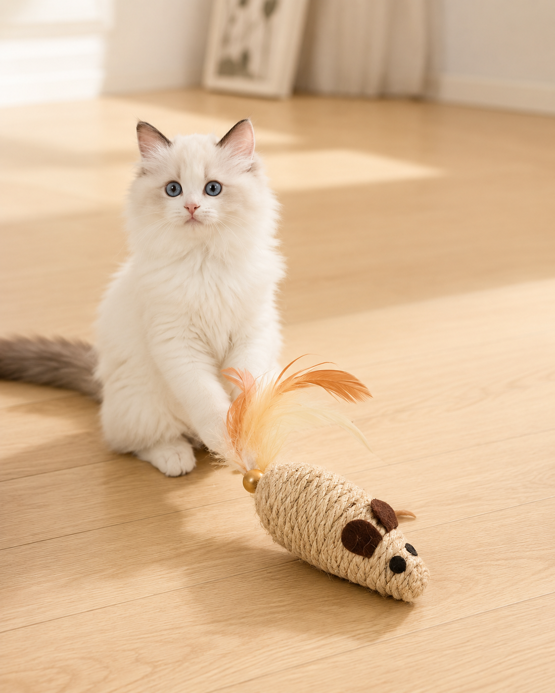 Sisal Feather Mouse