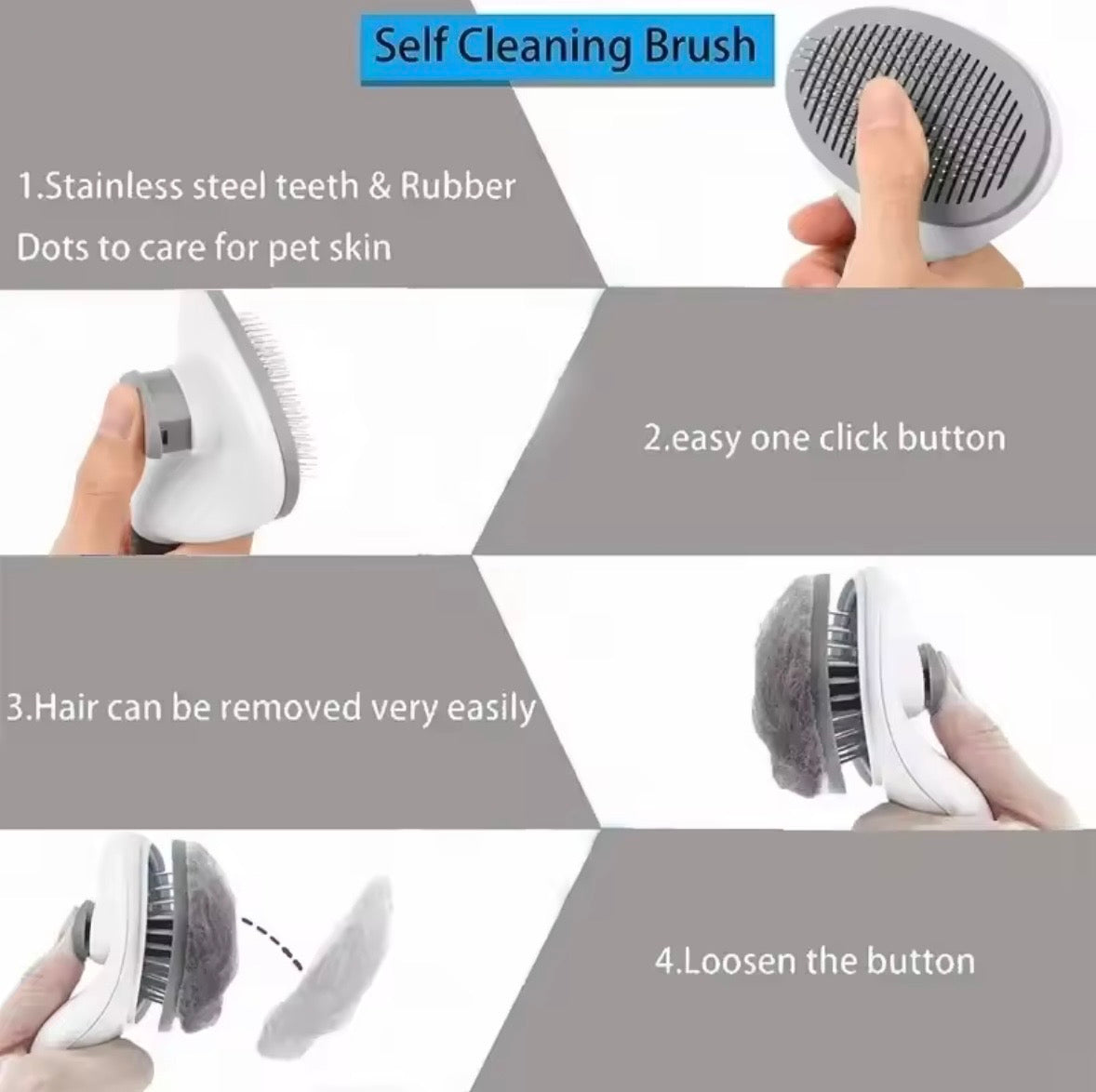 SoftPaws Self-Cleaning Brush